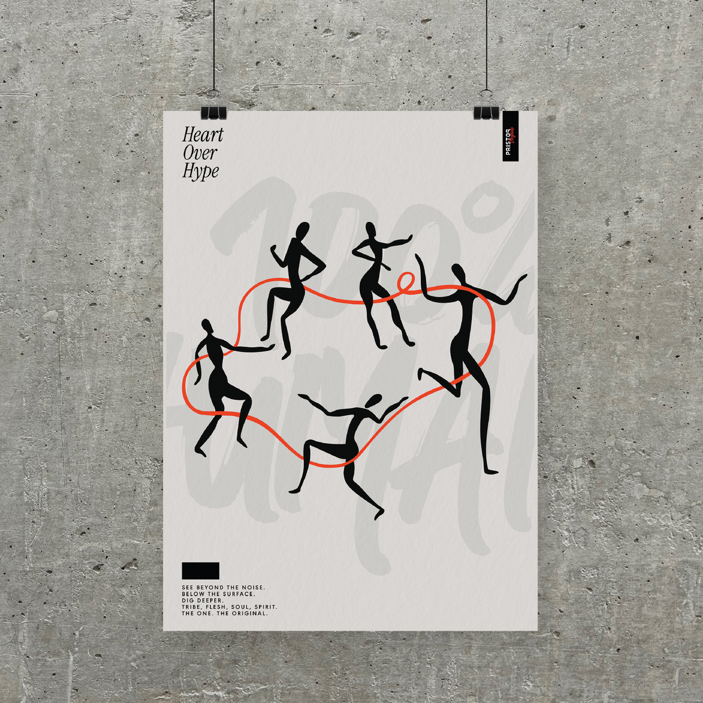 100% Human Poster 1, A3